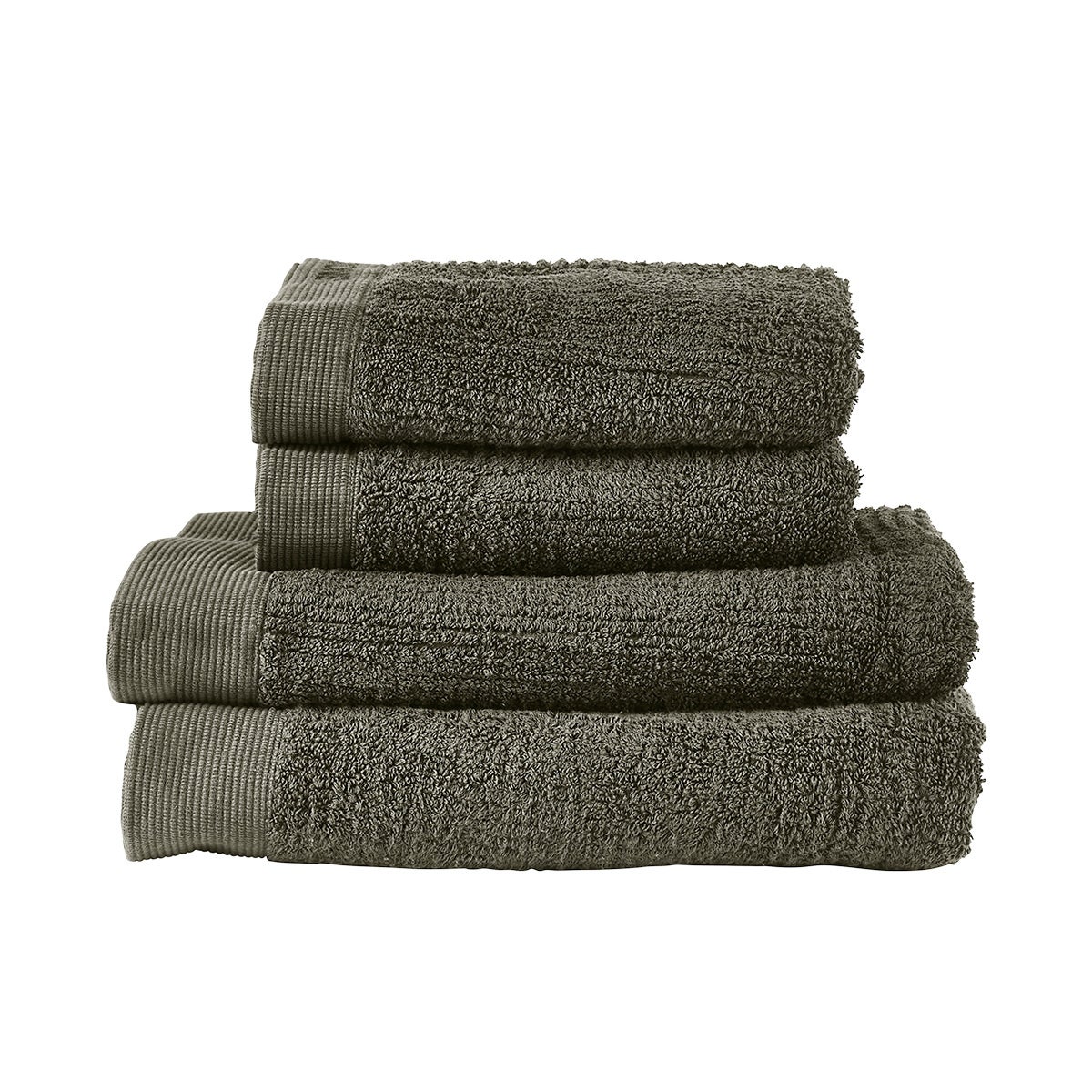 Zone Denmark Hand and Bath Towel Olive Green Set of 4