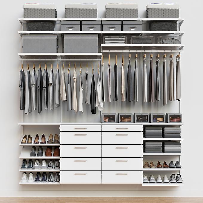 Decor Plus by Elfa 8' Reach-In Closet | The Container Store