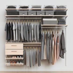 Decor Plus by Elfa 7' Closet with Solid Drawers