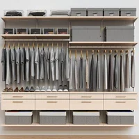 Decor Plus by Elfa 8' Closet with Horizontal Solid Drawers