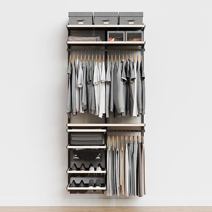 Decor Plus by Elfa 3' Closet with Mesh Drawers
