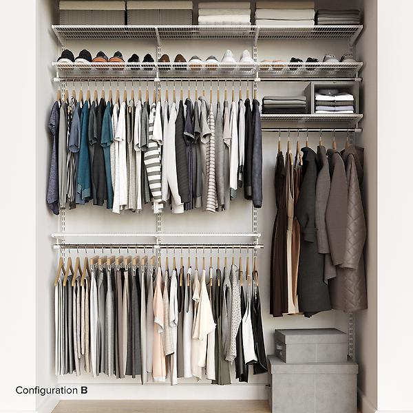 Elfa Classic Platnium 6' Closet Kit