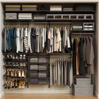 Elfa Classic 8'  Graphite Reach-In Closet