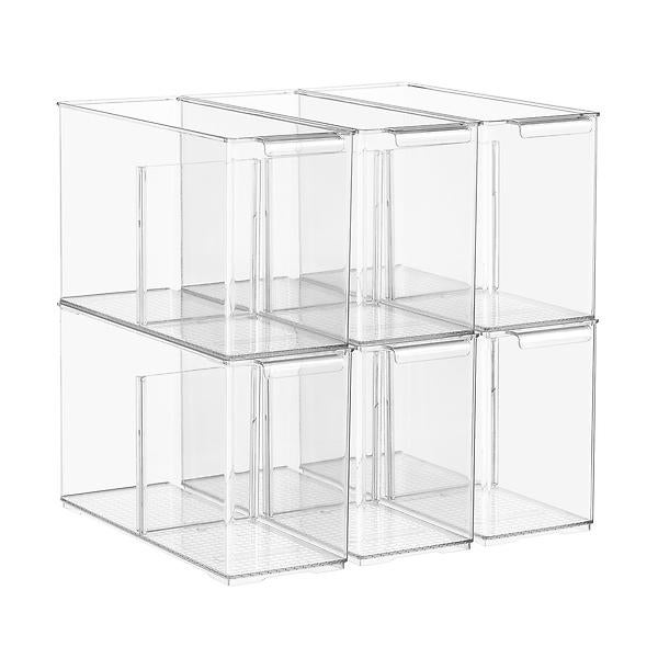 Cabinet-Depth Pantry Bins with Divider- Small