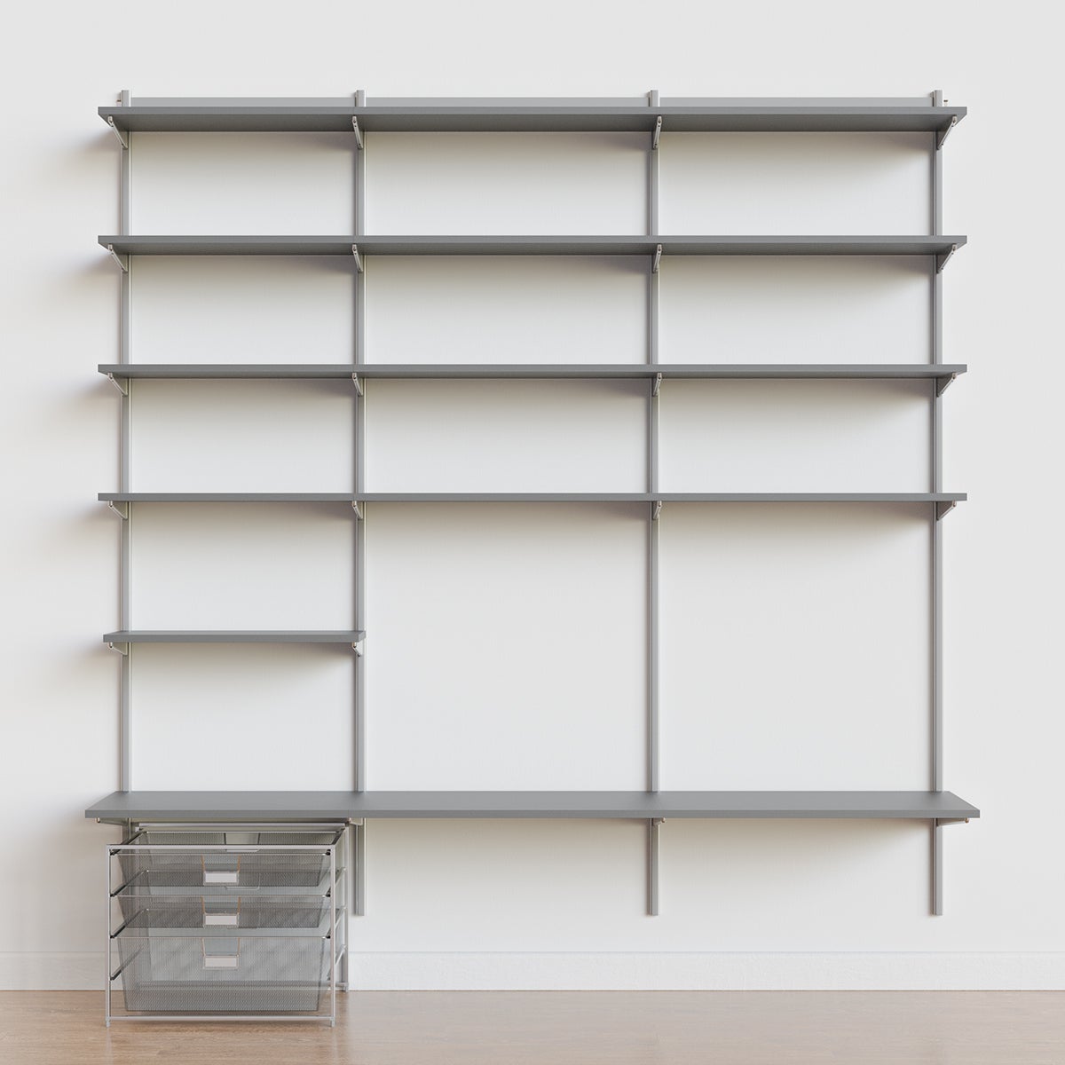 White Elfa Kid's Workstation