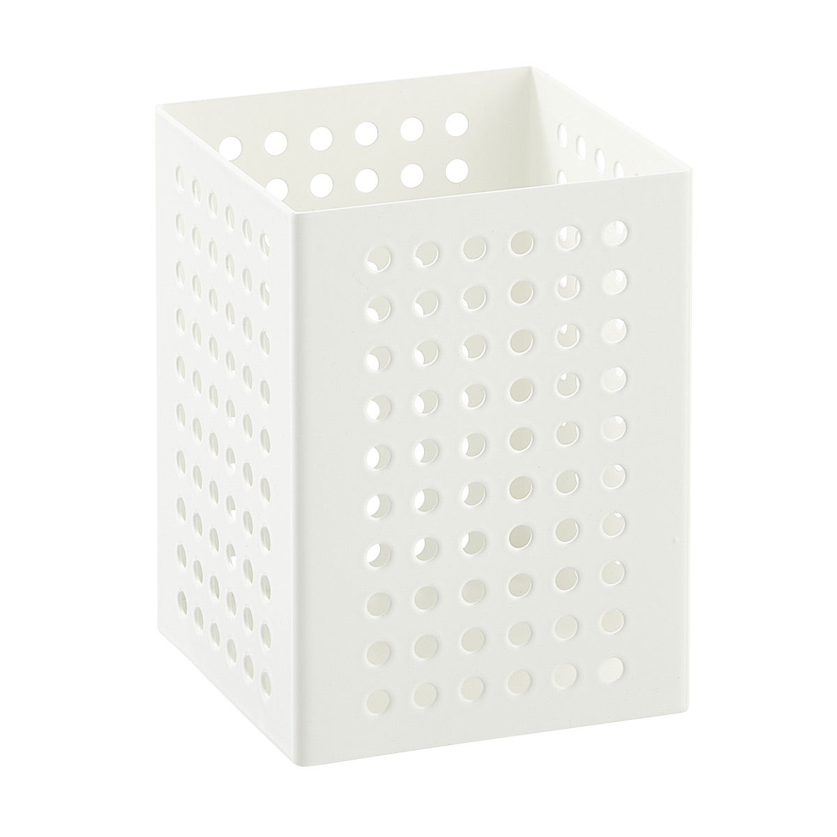 The Container Store Perforated Dot Pencil Cup White