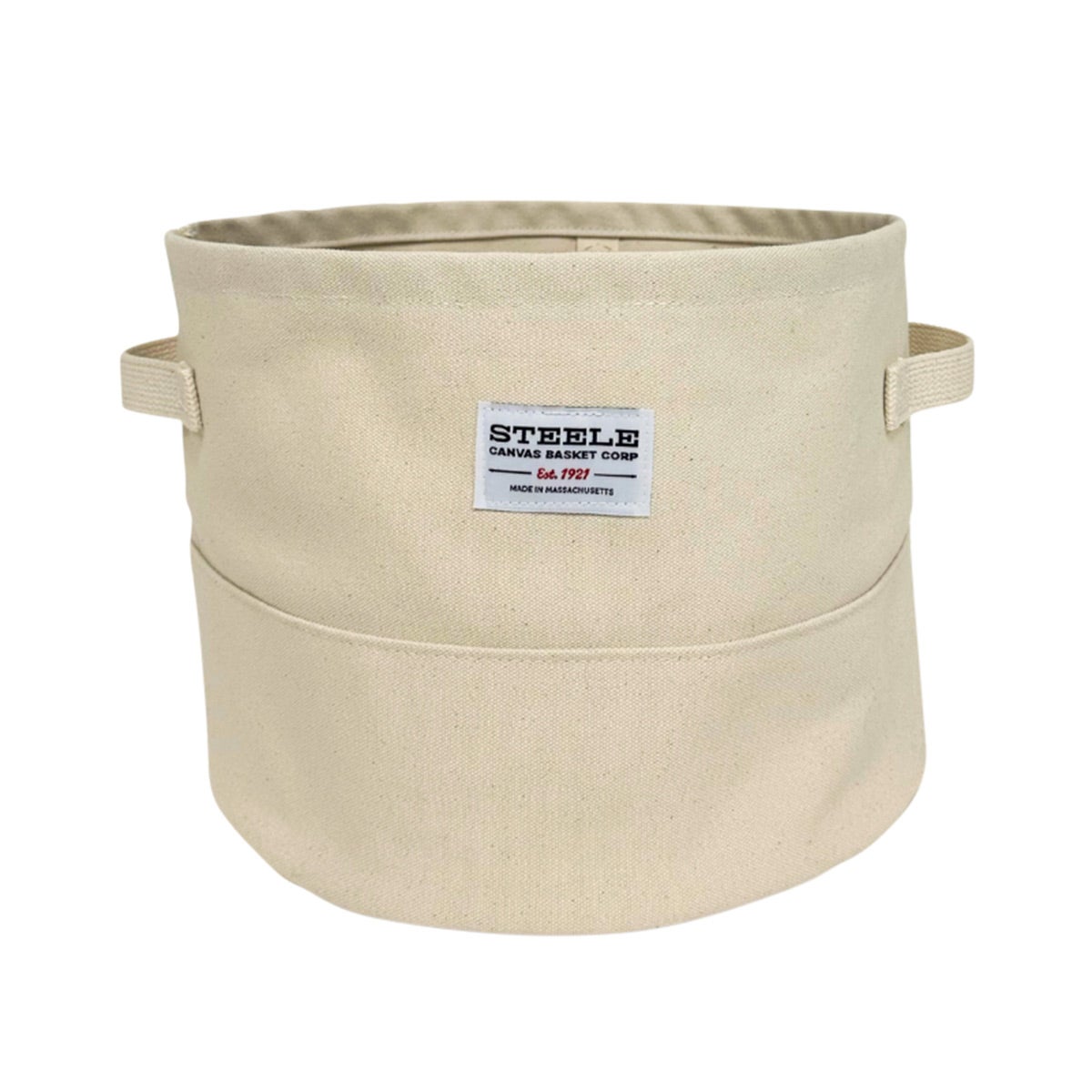 Steele Canvas Medium Round Canvas Storage Bin Natural