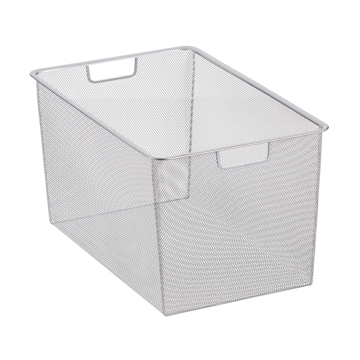 Elfa 14" Narrow Mesh 3-Runner Drawer Platinum