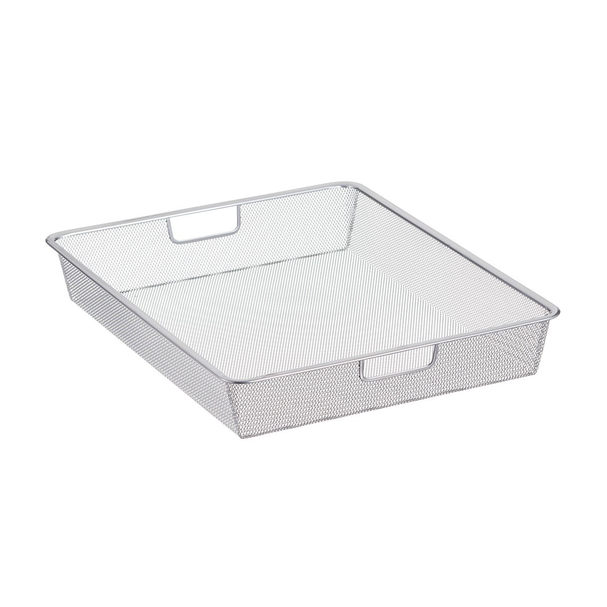 Elfa 18" Medium Mesh 1-Runner Drawer Platinum