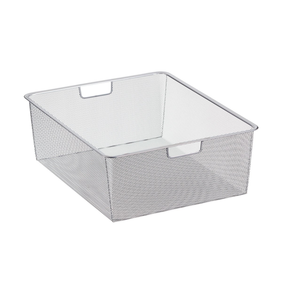 Elfa 18" Medium Mesh 2-Runner Drawer Platinum