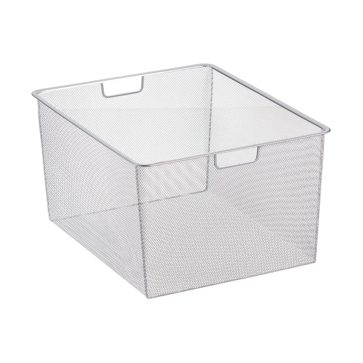 Elfa 18" Medium Mesh 3-Runner Drawer Platinum