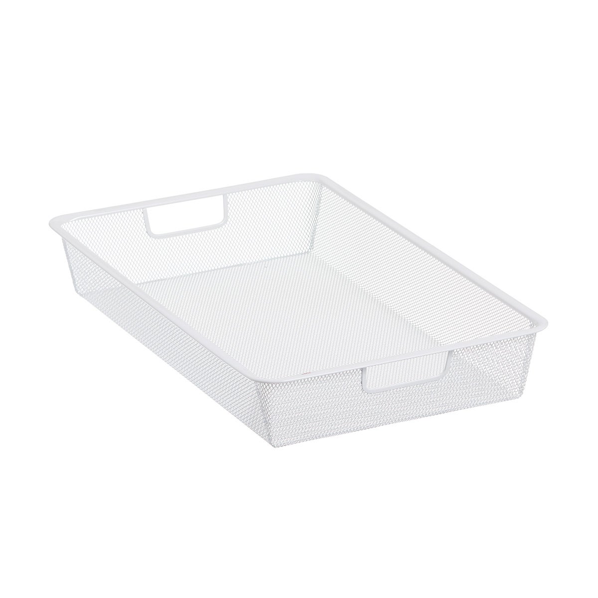 Elfa 14" Narrow Mesh 1-Runner Drawer White