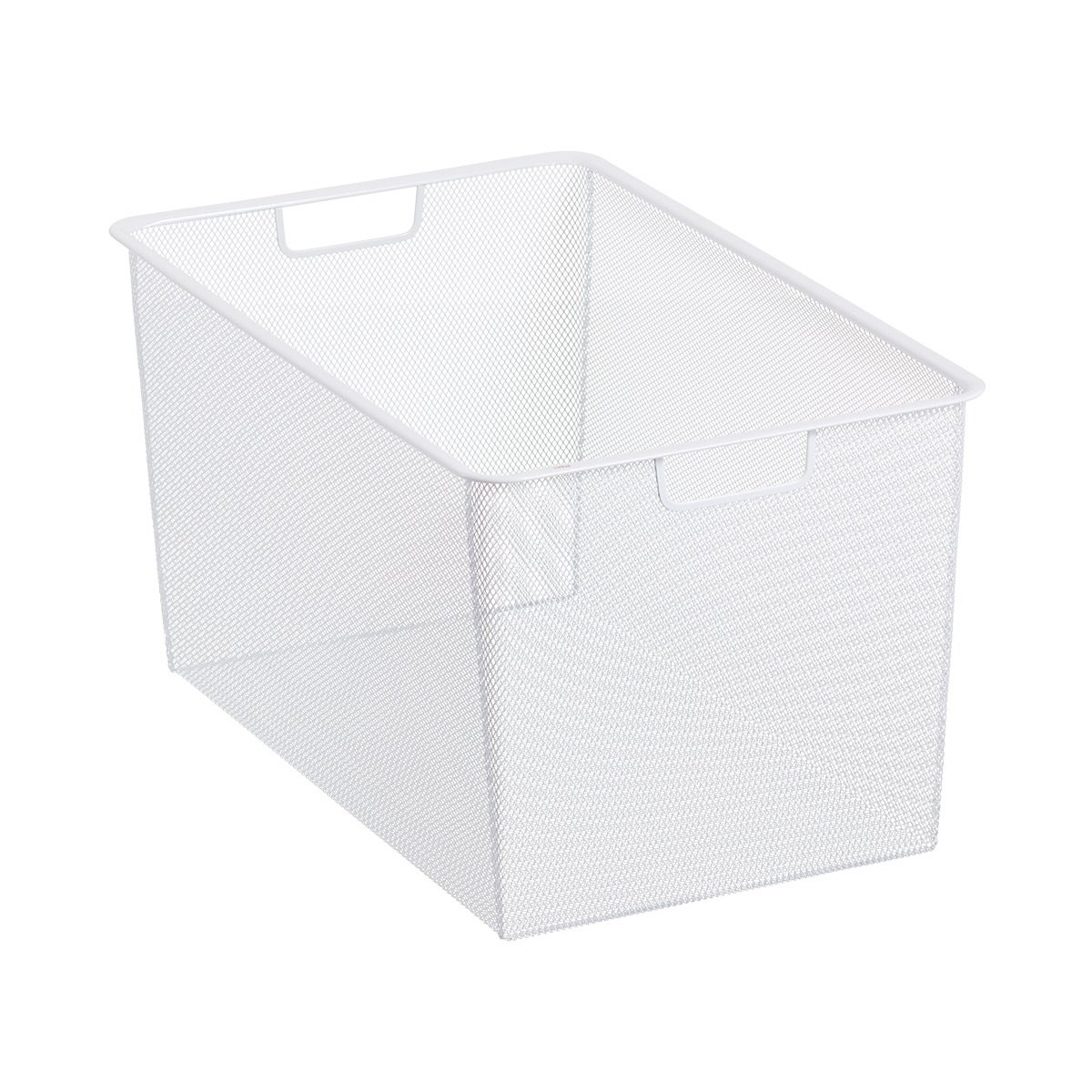 Elfa 14" Narrow Mesh 3-Runner Drawer White