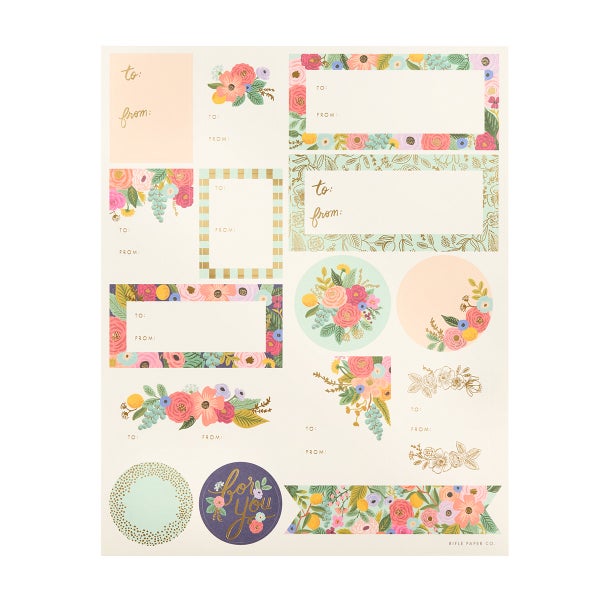 Rifle Paper Co. Garden Party Adhesive Tags Pack of 3