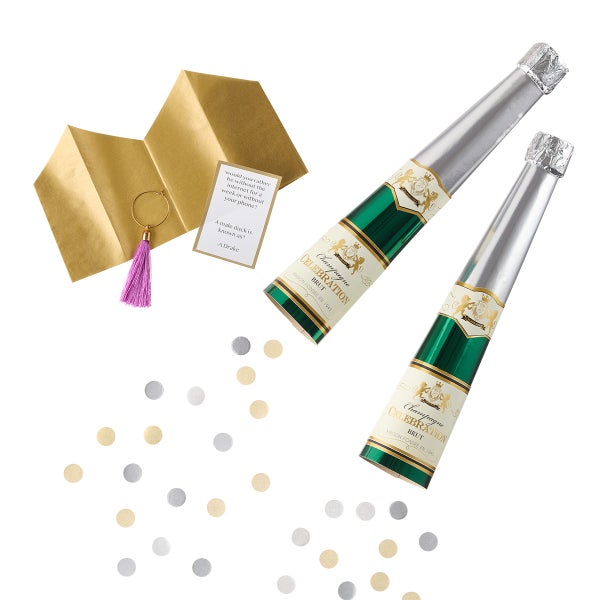 Caspari Sparkling Wine Crackers Pack of 8