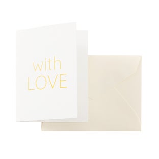 Caspari With Love Foil Gift Enclosures Pack of 4