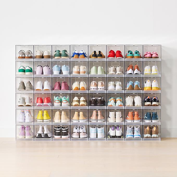 Everything Organizer Drop-Front Shoe Box Wall