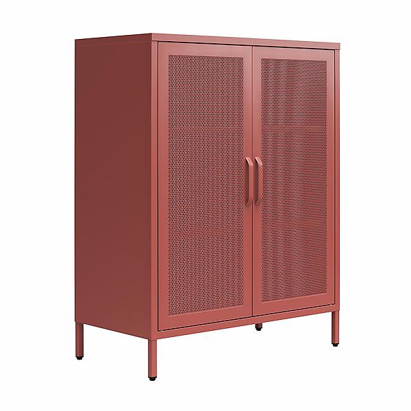 Novogratz Channing 2-Door Metal Locker Accent Cabinet