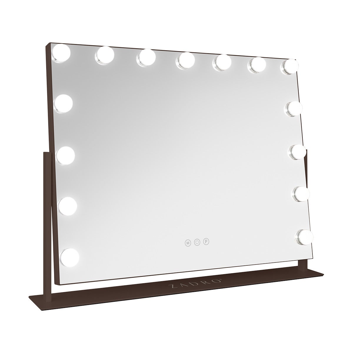 Zadro Hollywood LED Mirror (15 bulb) Chocolate
