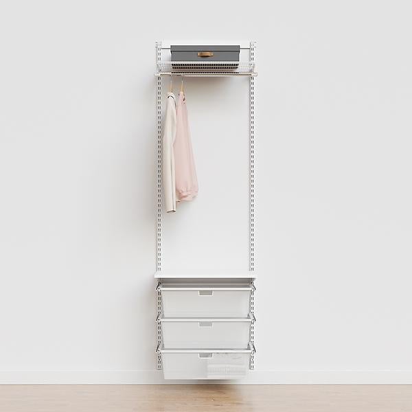 Elfa Classic 2' Closet Kit with Drawers