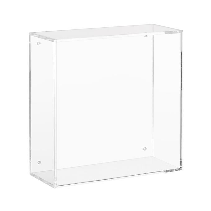 The Container Store Luxe Acrylic Box Wall Shelf