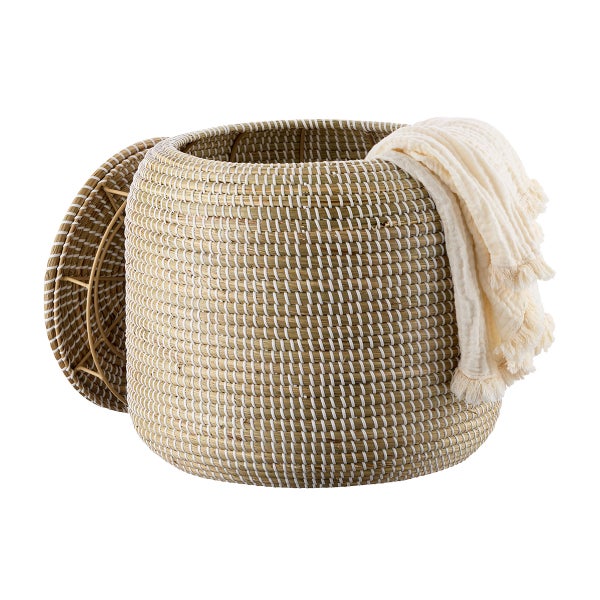 The Container Store Seagrass Storage Ottoman