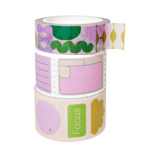 The Completist Tabs Mix Washi  Sticker Set