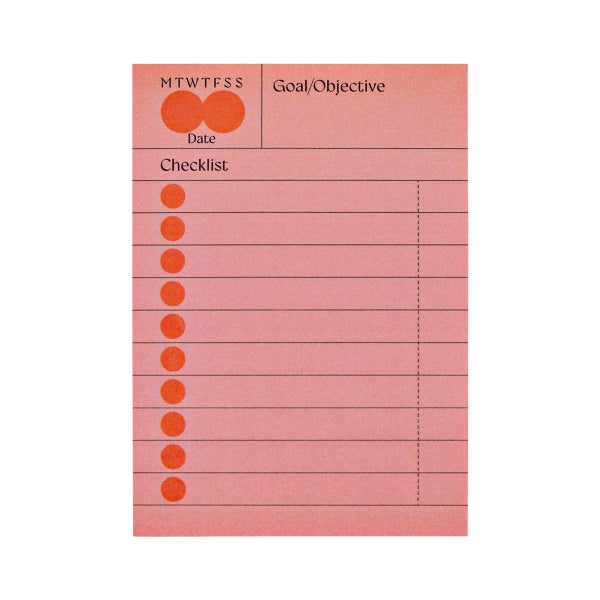 The Completist Checklist Sticky Pad