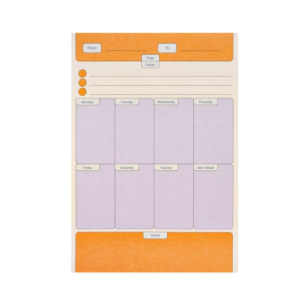 The Completist Beams Weekly Sticky Notes