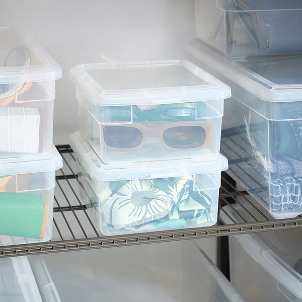 Amazon.com: Nazhura 97 Quart Plastic Storage Bin, Stackable