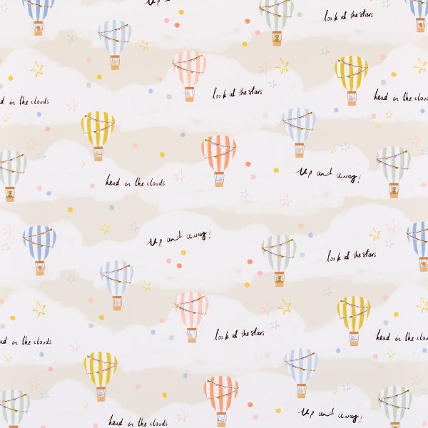 Punch Studio Up and Away Balloon Wrapping Paper