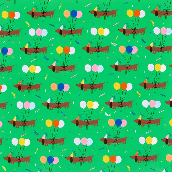 Punch Studio Balloon Pets Dog Wrapping Paper