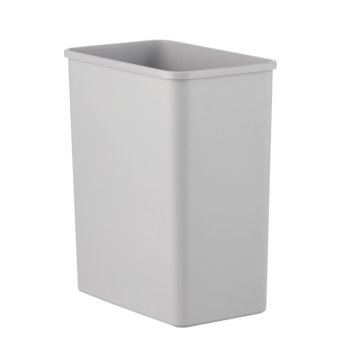 4.2 gal./16 ltr. Slim Plastic Open Can Light Grey