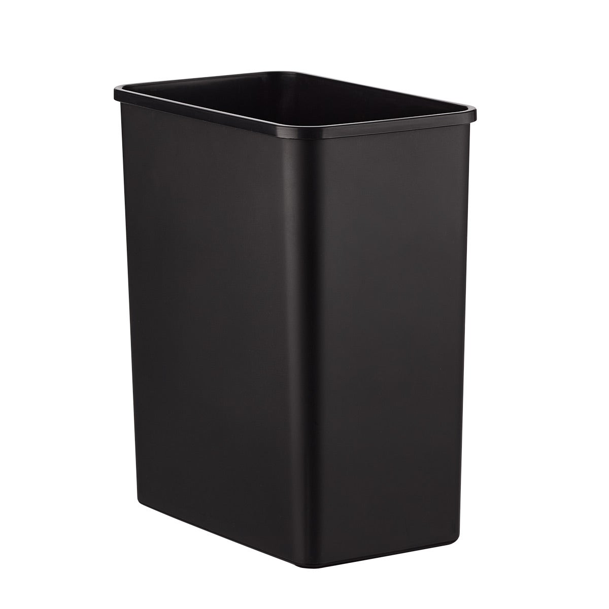 4.2 gal./16 ltr. Slim Plastic Open Can Black