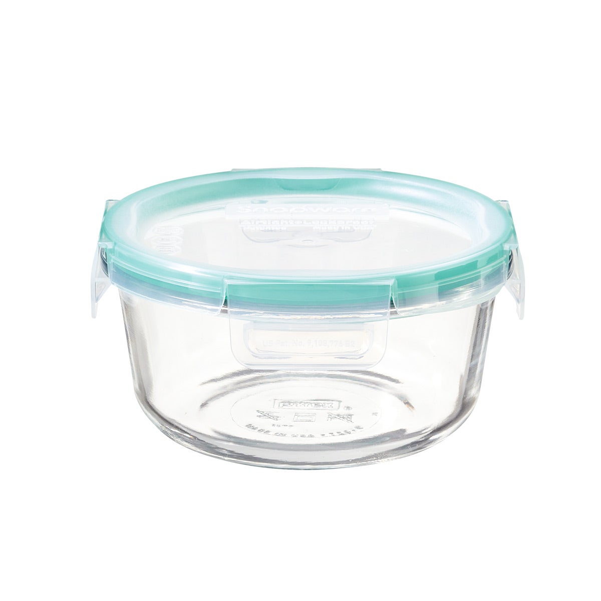 6 count Snapware Round Glass Food Storage Containers