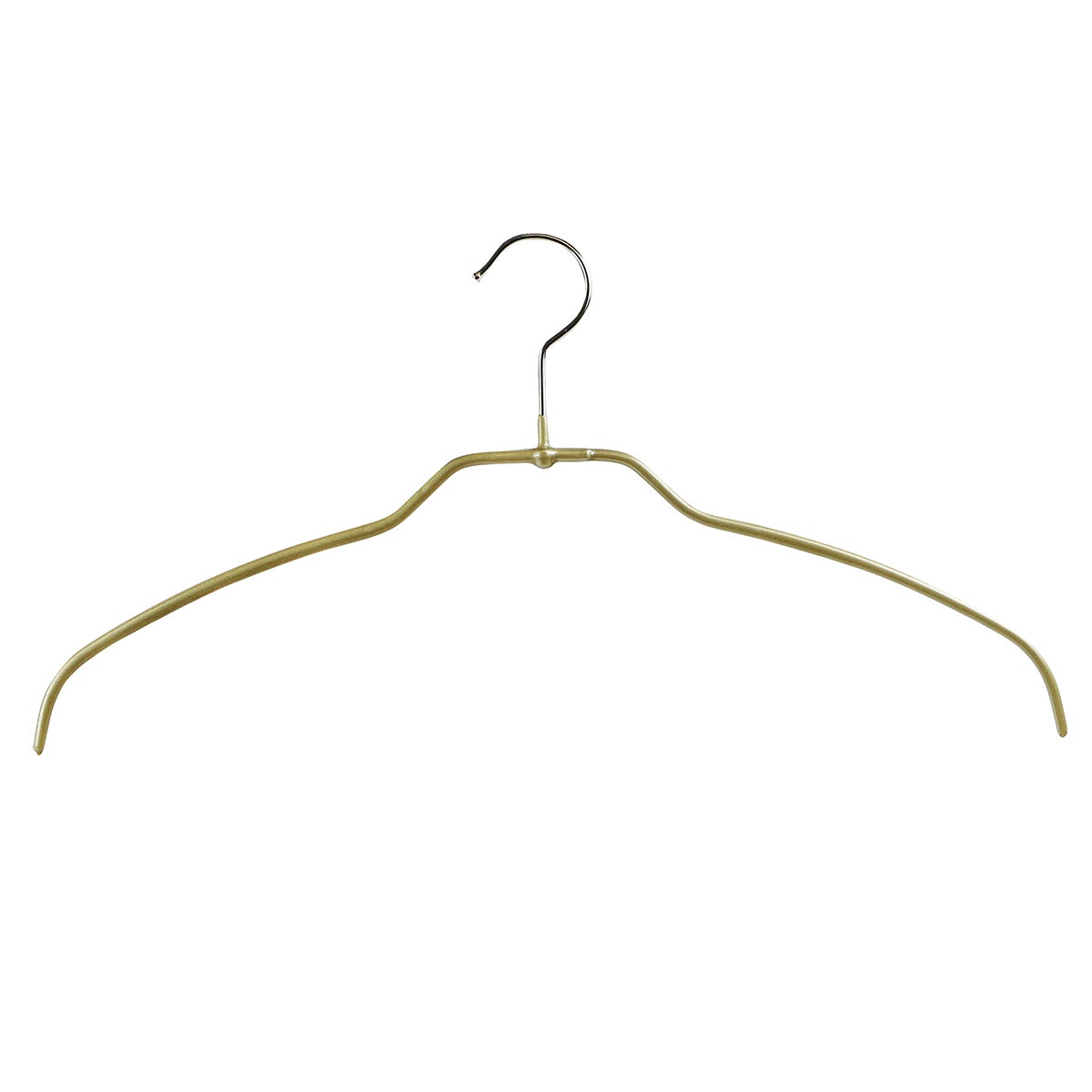 MAWA Space-Saving Silhouette Standard Hanger Gold Pkg/120