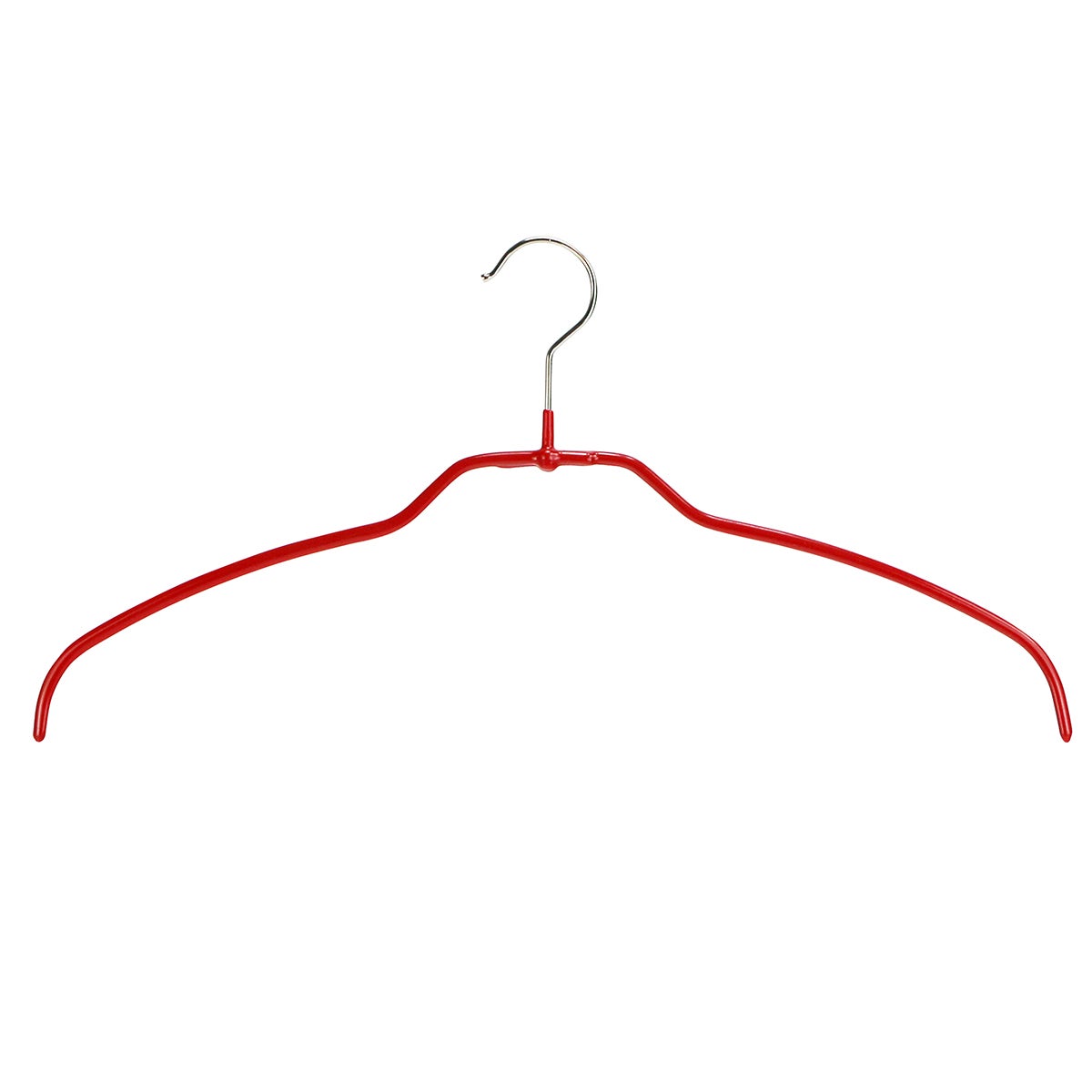 MAWA Space-Saving Silhouette Standard Hanger Red Pkg/120
