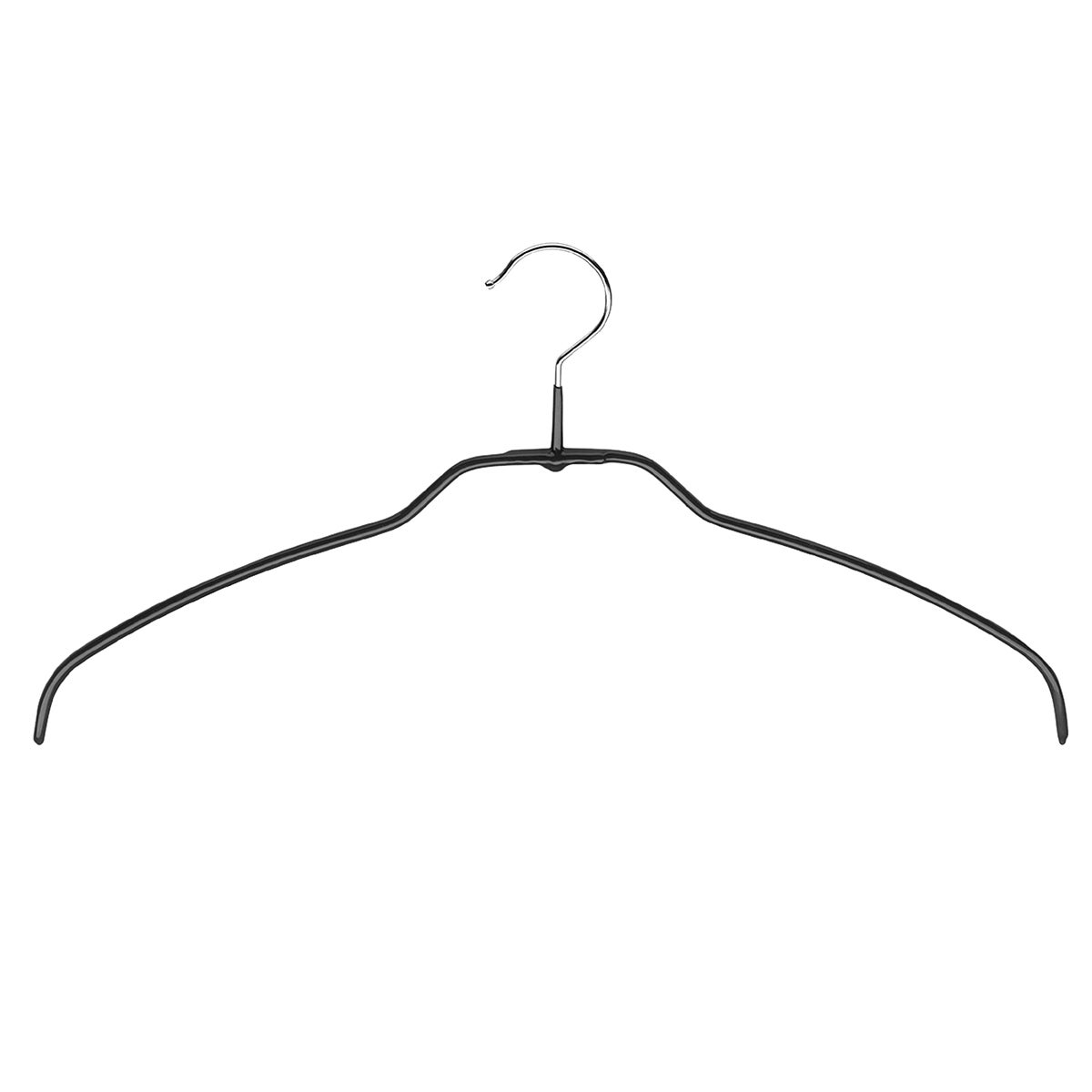 MAWA Space - Saving Silhouette Standard Hanger Black Pkg/120