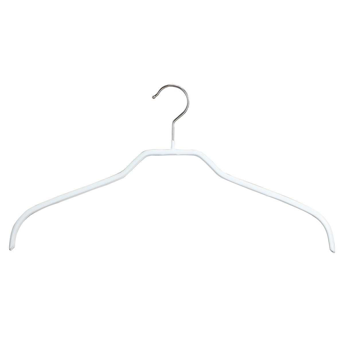 MAWA Narrow Silhouette Petite Hanger 36-F White Pkg/80
