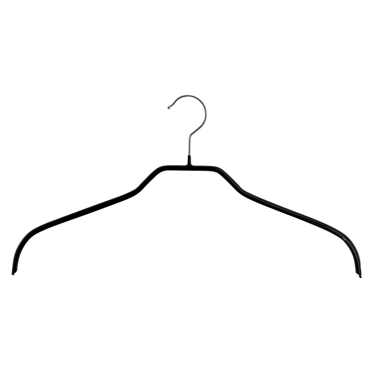 MAWA Standard Silhouette Hanger 41-F Black Pkg/80