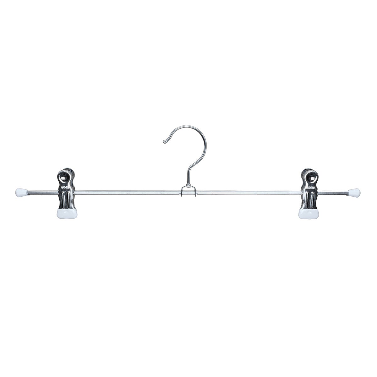 MAWA 16" Adjustable Clip Pant Hanger White Pkg/50
