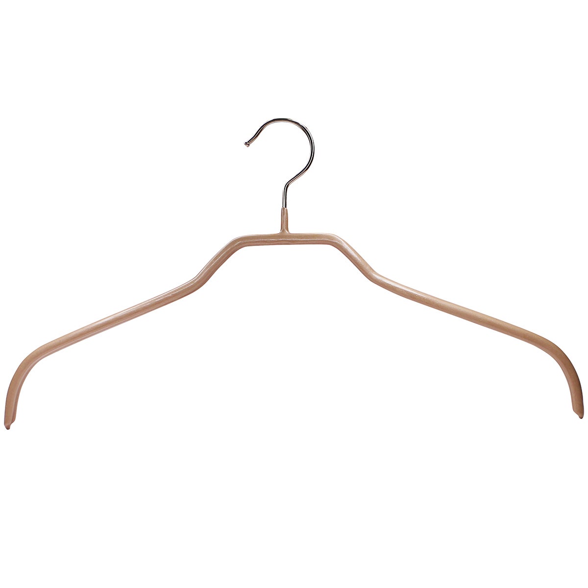 MAWA Space-Saving Silhouette Series Hanger Latte Pkg/120