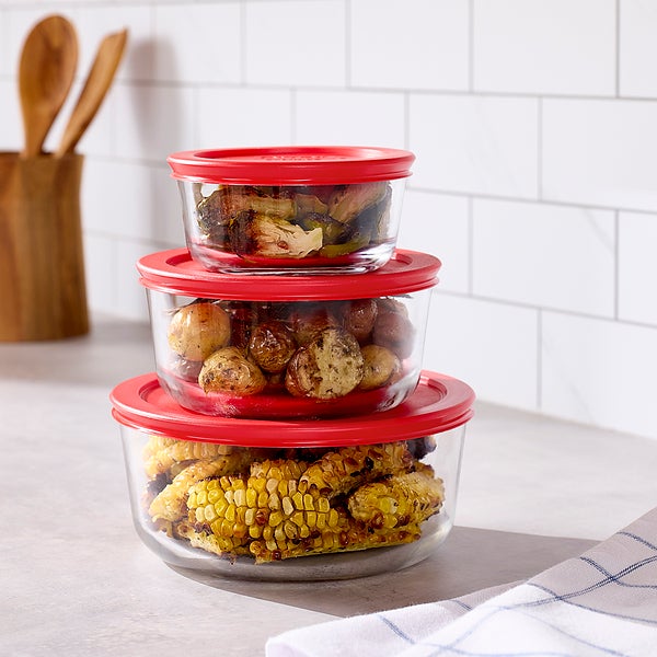 Round Glass Pyrex Glass Food Storage Pyrex Round Storage Plus