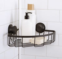 小物入れ Lyum Basket Moda Aluma Suction Lock Corner Basket | The Container Store