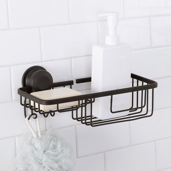 小物入れ Lyum Basket Moda Aluma Suction Lock Basket | The Container Store