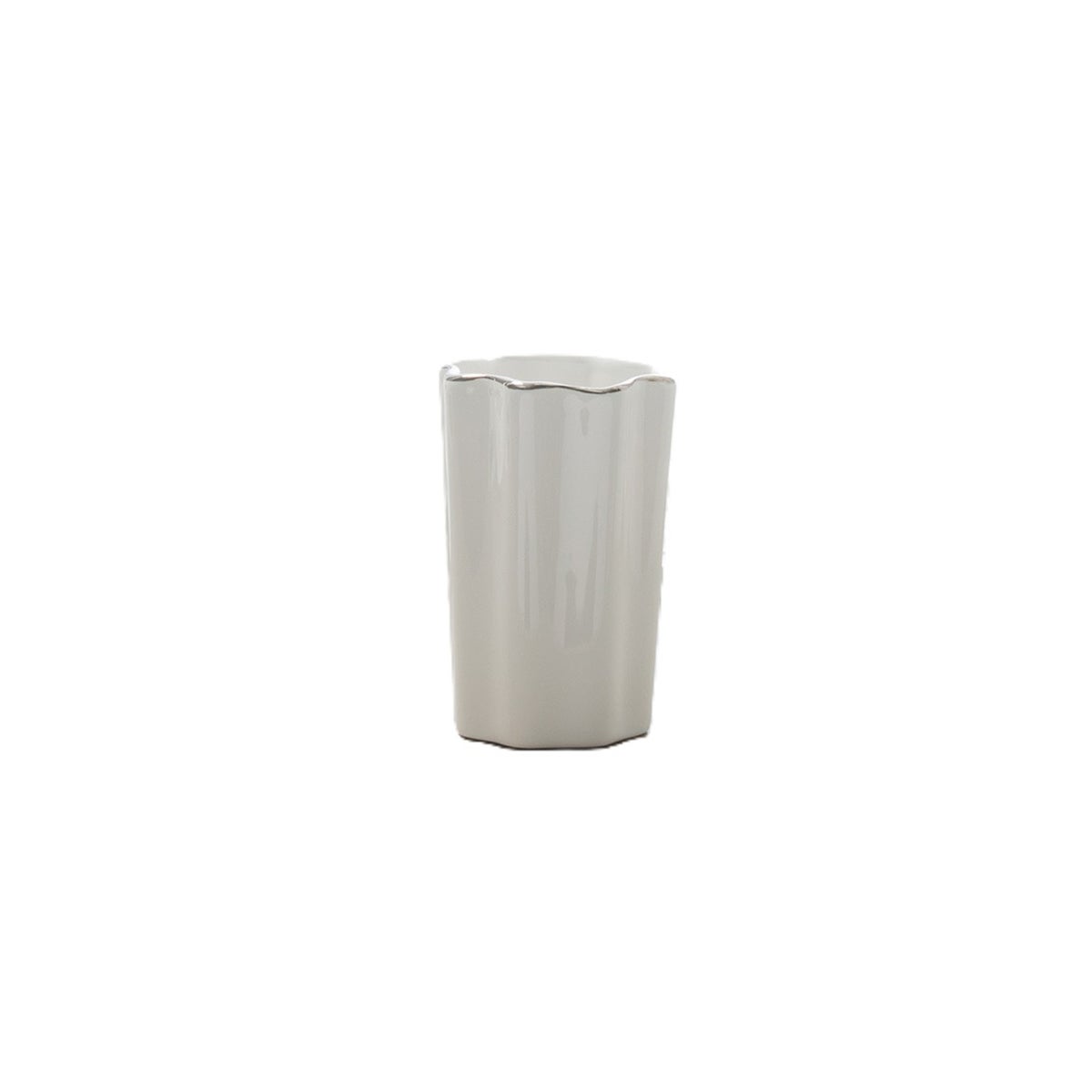 Moda Pavona Tumbler Porcelain Silver/White