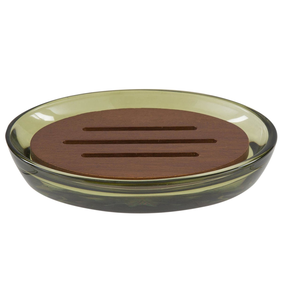 Moda Vaso Glass Soap Dish Green