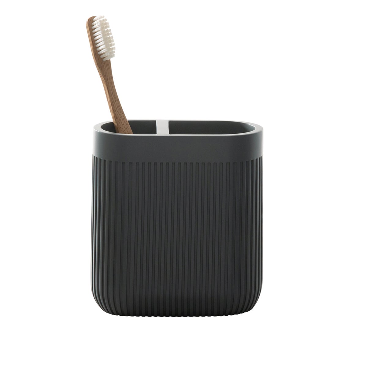 Moda Corbett Resin Toothbrus Holder Grey