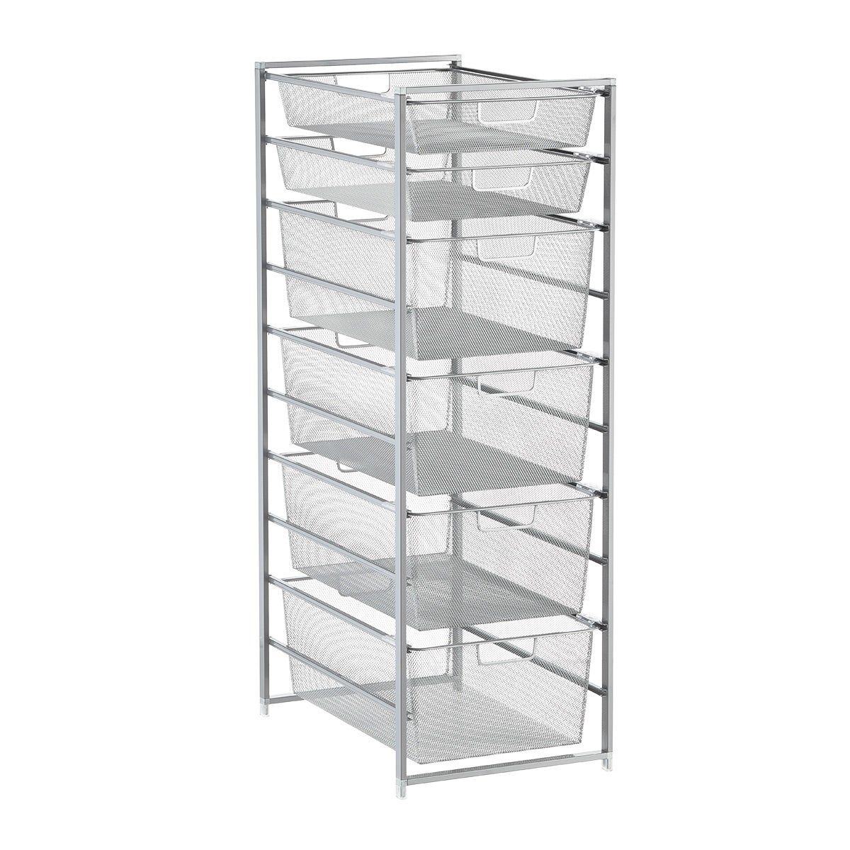 Elfa Classic Narrow Tall Drawer Solution Platinum