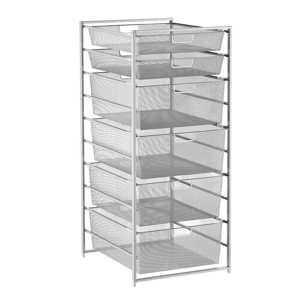 Elfa Classic Medium Tall Drawer Solution Platinum